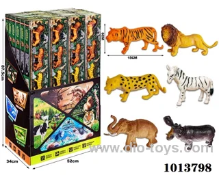 animal set in color box