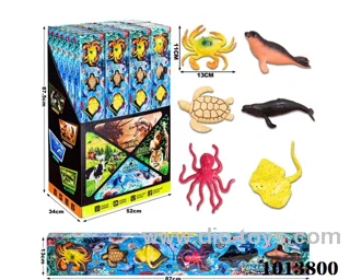 animal set in color box