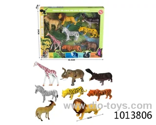 animal set in color box