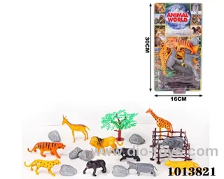 animal set in Blister with insert