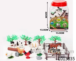 animal set in Barrel