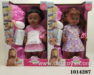 18 inch drink water doll with IC include battery in Window box