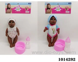 12 inch drink water doll with IC include battery in PP bag with header
