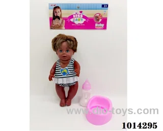 12 inch drink water doll with IC include battery in PP bag with header
