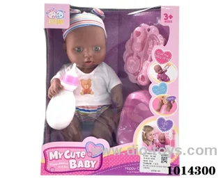 12 inch drink water doll with IC in Window box