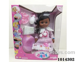 18 inch drink water doll with IC include battery in Window box