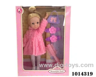 14 inch USA doll set in Window box