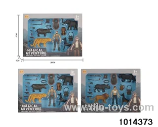 Simulation model toy set in window box