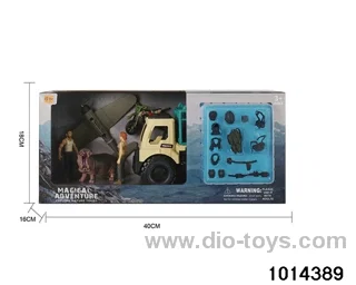 Simulation model toy set in display box