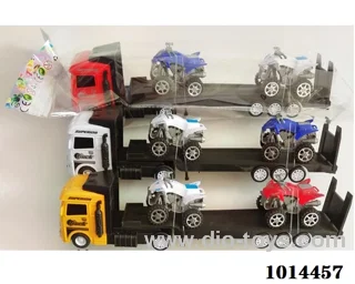 Inertial car 3 color mixed loading in Opp bag