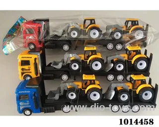 Inertial car 3 color mixed loading in Opp bag