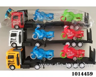 Inertial car 3 color mixed loading in Opp bag