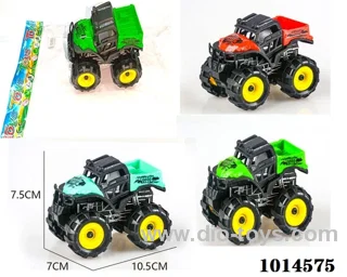 Inertial car 3color mixed loading in Opp bag