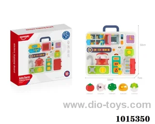 Educational kitchen toys with light& music in Color box