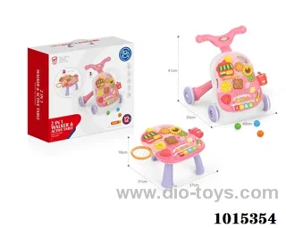 2 in 1 Baby walker with light&music in Color box