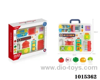 Educational kitchen toys with  light&music in window box （include battery 3*AA）