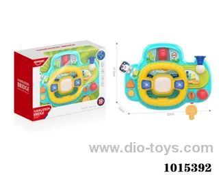 Educational Steering wheel with light &music in Window box