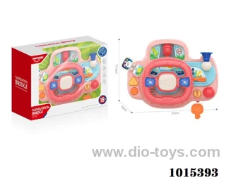 Educational Steering wheel with light &music in Window box