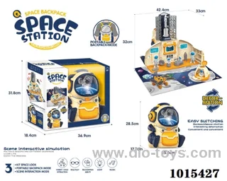 space station with  light &music  in window box