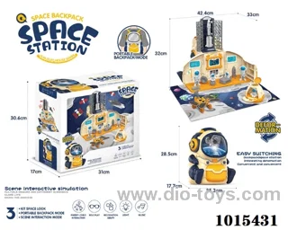 space station with  light &music in Color box