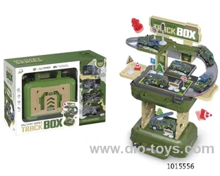 2 in 1 track parking lot with 6 pcs car in Window box