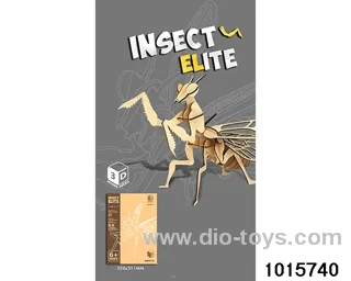 3D wooden small puzzle in color box