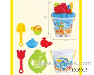 7pcs beach toys in  Net bag