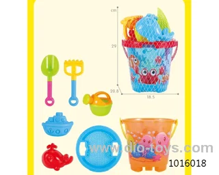 7pcs beach toys in  Net bag