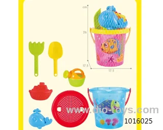 7pcs beach toys in  Net bag