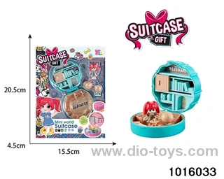 Children's micro-scene toys in window box