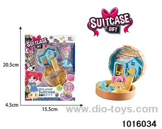 Children's micro-scene toys in window box