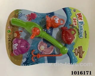 Cartoon hanging fish in Blister card
