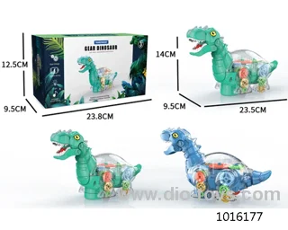 Electric universal gear_x000D_
dinosaur with sound &light in color box