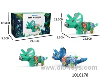 Electric universal gear_x000D_
dinosaur with sound &light in color box