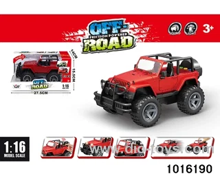 1:16 Jeep (red) in display box