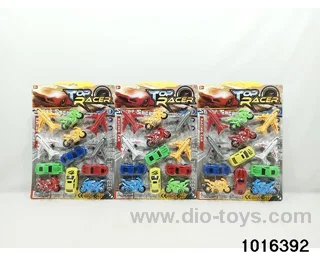 pull back car set in Blister card