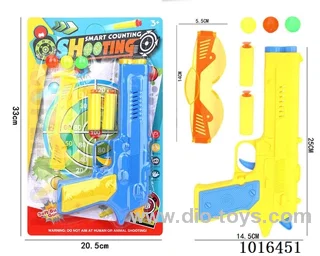 Ping-pong gun set in Blister card