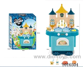 kitchen set with light &music not include in Color box