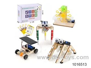 4in 1 education wooden robot toys in color box