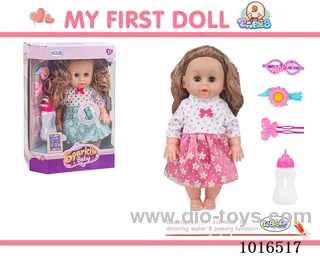 14 inch doll with 12 sound IC + Accessories  2color mixed loading in window box
