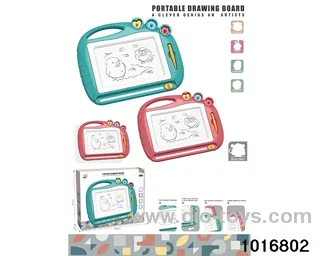 Magnetic drawing board in color box