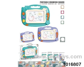 Magnetic drawing board in window box