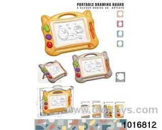 Magnetic drawing board in window box
