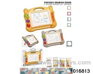 Magnetic drawing board in window box