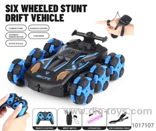 Six Wheels Rc Stunt Cars(Dual remote control)