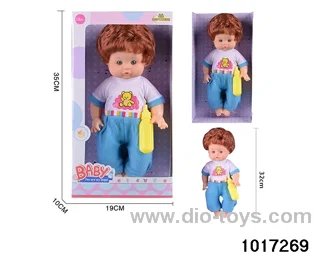 14 inch doll set in window box