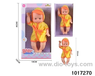 14 inch doll set in window box