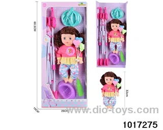 14 inch doll set with ic in window box