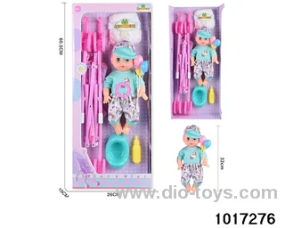 14 inch doll set with ic in window box