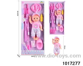 14 inch doll set with ic in window box